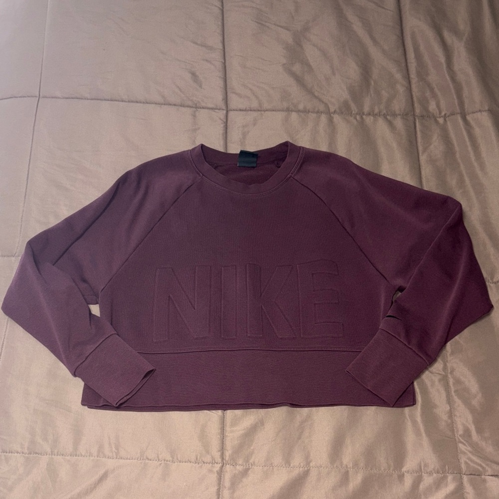 Nike Women's Maroon Crew Neck Sweater